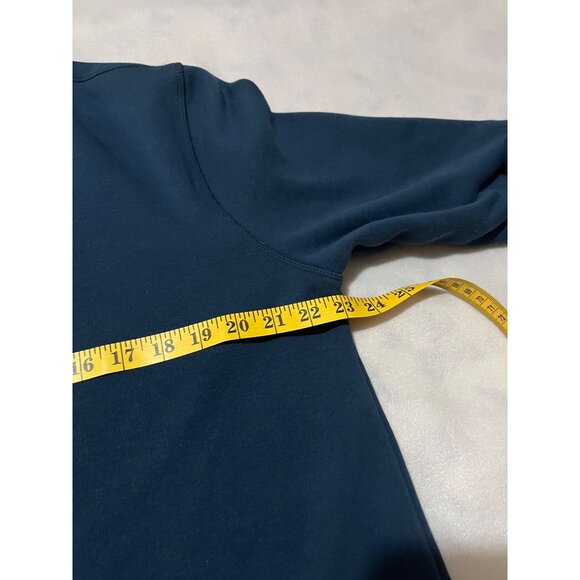 Eddie Bauer Mens Navy Blue Pullover Sweatshirt Crewneck Long Sleeve Size L - Picture 3 of 4
